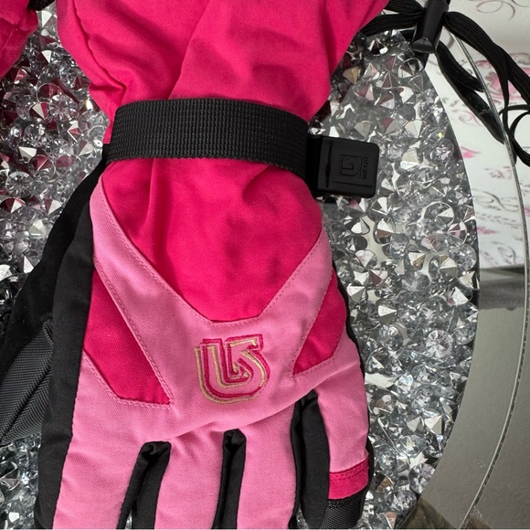 Burton gloves winter snowboarding ski mountains warm high style pink snow mitts - Picture 5 of 11